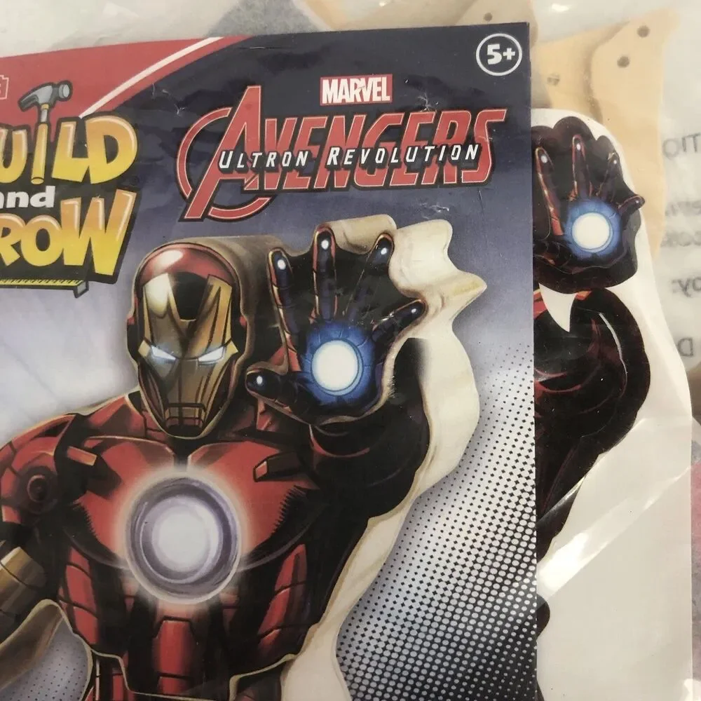 Lowes Build and Grow Iron Man Avenjet Wood Kit Marvel Avengers Assemble IRONMAN